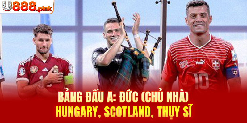 Bảng đấu A: Đức (chủ nhà), Hungary, Scotland, Thụy Sĩ