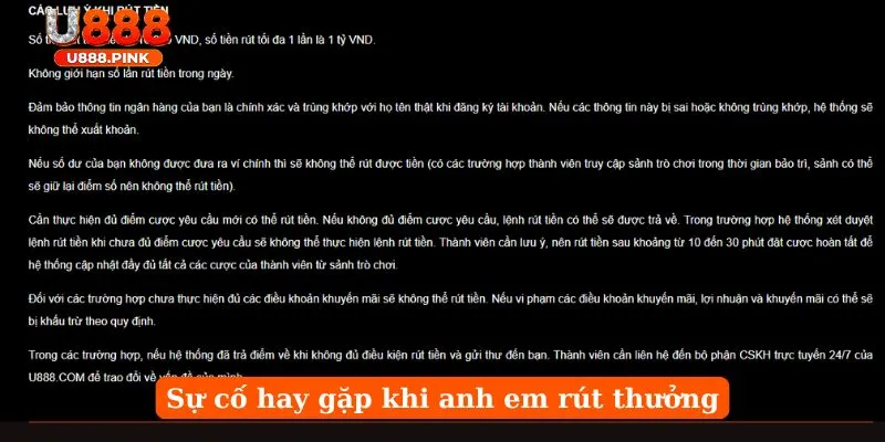 Sự cố hay gặp khi anh em rút thưởng