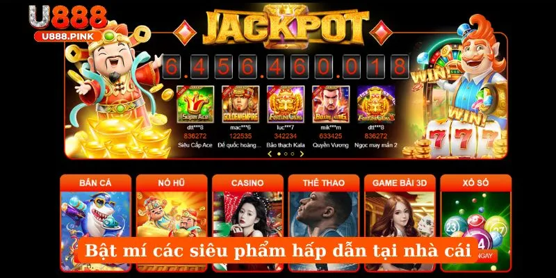 Tổng hợp các game cực hot có tại U888